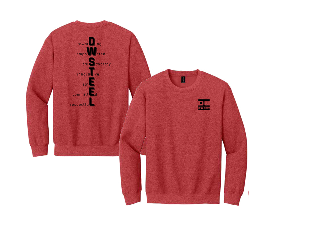 DW7 Sweatshirt Crew Red Alert